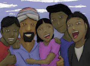 Savio and his family